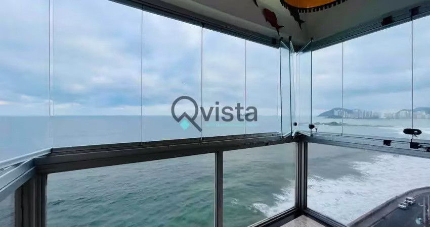Apartamento sacada com vista mar, 3 dormitórios, 3 suites à venda na pitangueiras no guarujá | qvis