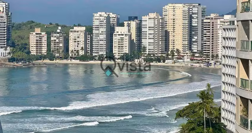 Apartamento sacada e vista mar, 1 dormitório, 1 suite à venda na pitangueiras no guarujá | qvista i