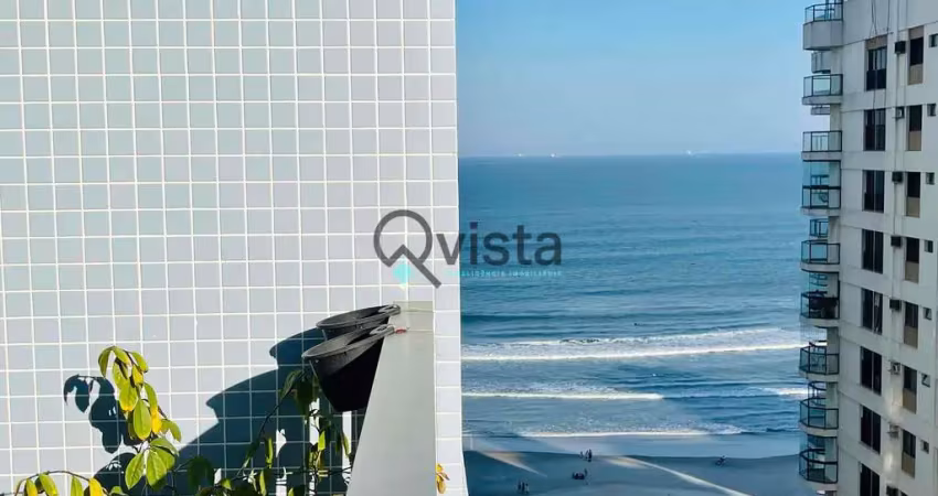 Apartamento sacada com vista mar, 3 dormitórios, suite à venda na pitangueiras no guarujá | qvista