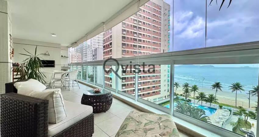 Apartamento frente mar nas astúrias | qvista inteligência imobiliária guarujá