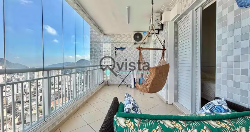 Apartamento com vista mar  à venda na astúrias no guarujá | qvista inteligência imobiliária guarujá