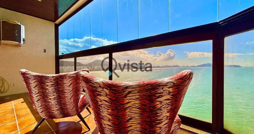 Apartamento com vista mar  à venda na astúrias no guarujá, sp | qvista inteligência imobiliária gua