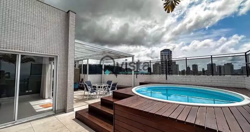 Cobertura penthouse com vista para o mar à venda na enseada no guarujá | qvista inteligência imobil