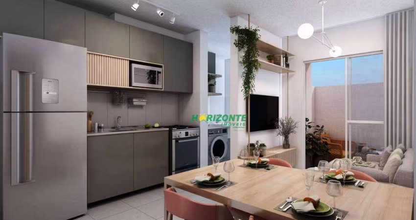 Apartamento com 2 dormitórios à venda, 39 m² - Parque dos Ipês - São José dos Campos/SP