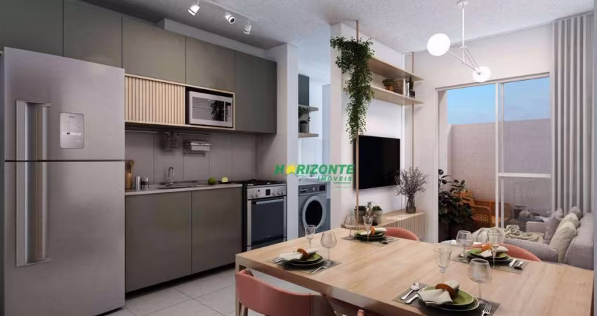 Apartamento com 2 dormitórios à venda, 39 m² - Parque dos Ipês - São José dos Campos/SP