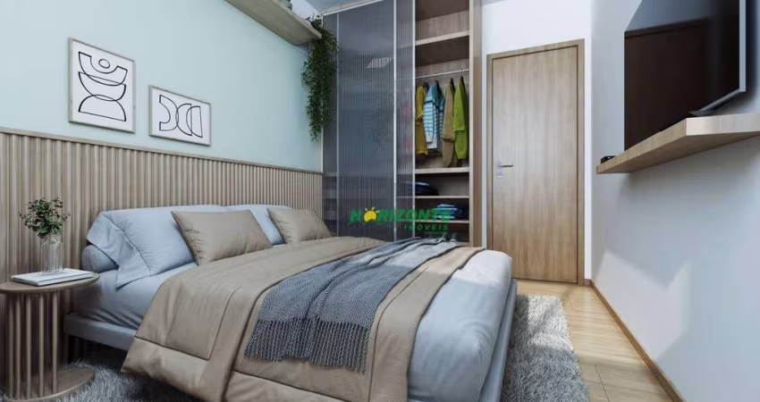Apartamento com 2 dormitórios à venda, 39 m² - Parque dos Ipês - São José dos Campos/SP