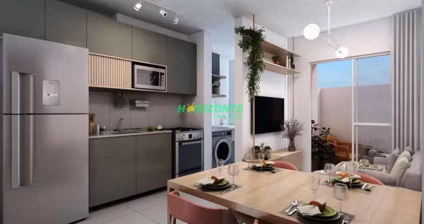 Apartamento com 2 dormitórios à venda, 39 m² - parque dos ipês - são josé dos campos/sp