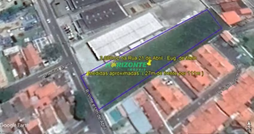 Área à venda, 3000 m² por r$ 3.600.000,00 - eugênio de melo - são josé dos campos/sp