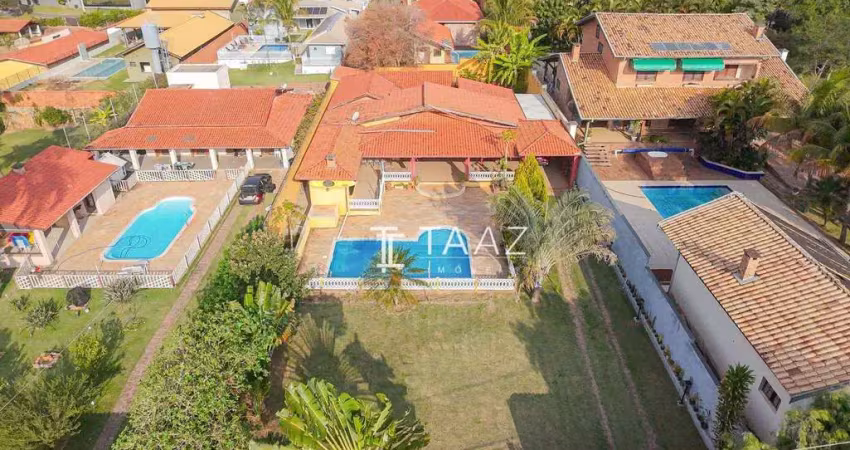 Chácara com 3 dormitórios à venda, 1000 m² por r$ 1.300.000,00 - colinas do mosteiro de itaici - indaiatuba/sp