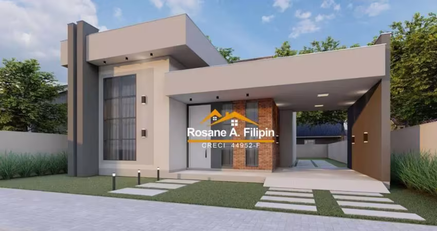 Casa com 3 dormitórios à venda, 123 m² - caverazinho - araranguá/sc