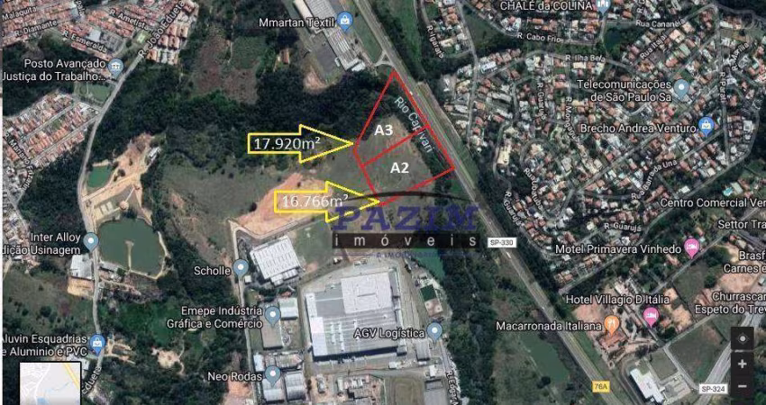 Terreno Industrial à venda, 34686 m² - Distrito Industrial - Vinhedo/SP