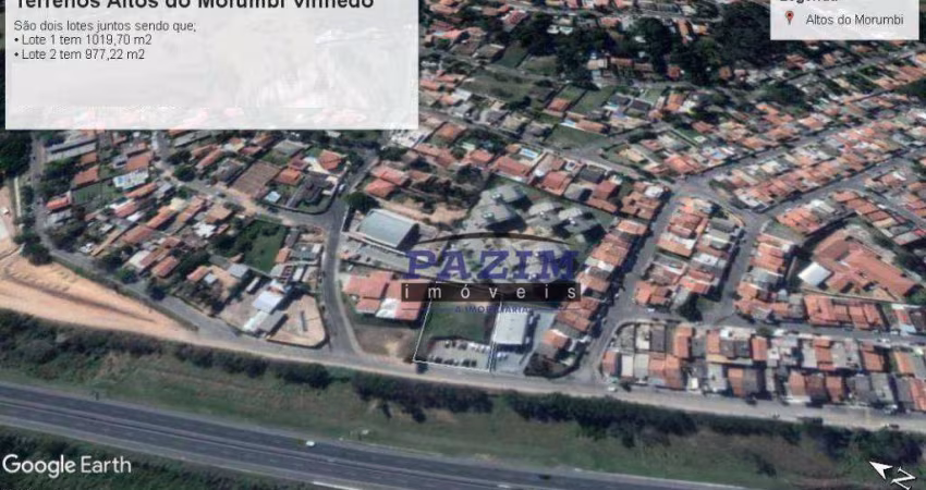 Terreno à venda, 1019 m² - Altos do Morumbi - Vinhedo/SP