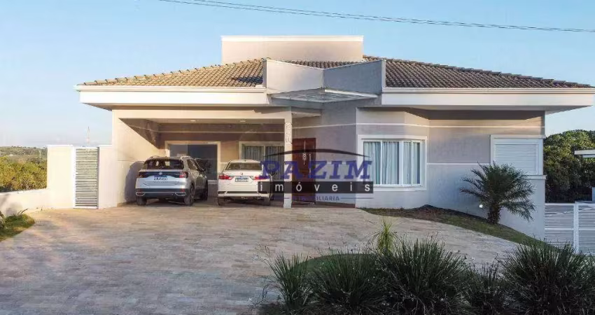 Casa com 4 suítes, 350 m² - venda ou locação - condomínio residencial terras de santa tereza - itupeva/sp
