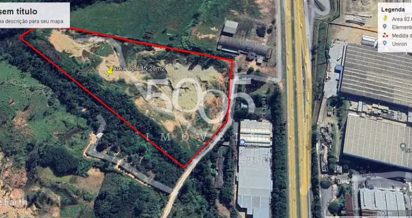 Área industrial de  82.685,20m² à venda - rodovia dep. archimedes lammoglia