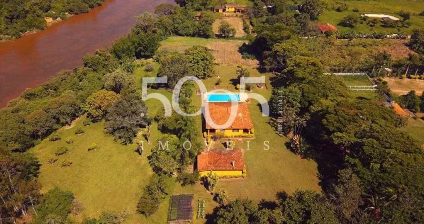 Sítio em salto à venda às margens do rio tietê com mais de 18.000m2 de área total.