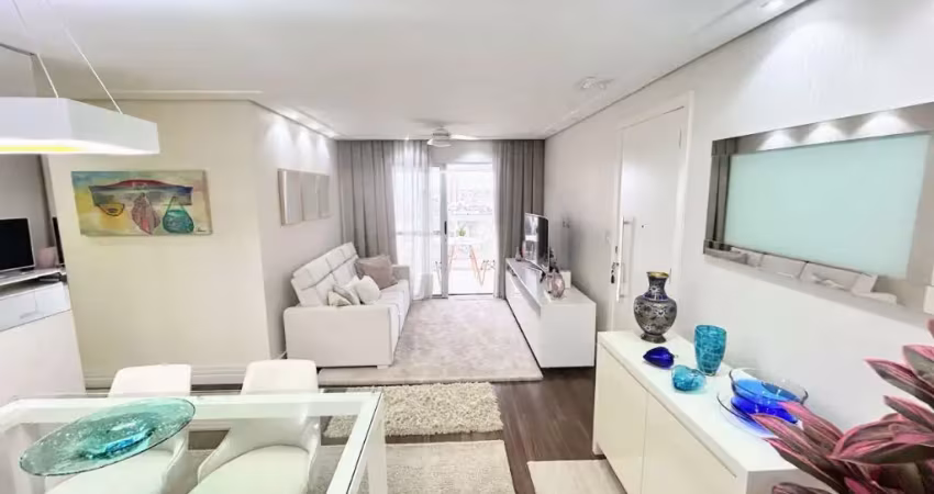 Lindo apto com 03 dormitórios sendo 01 suíte, varanda gourmet e garagem coberta para 02 veículos a venda no condomínio quinta do imperador em suzano