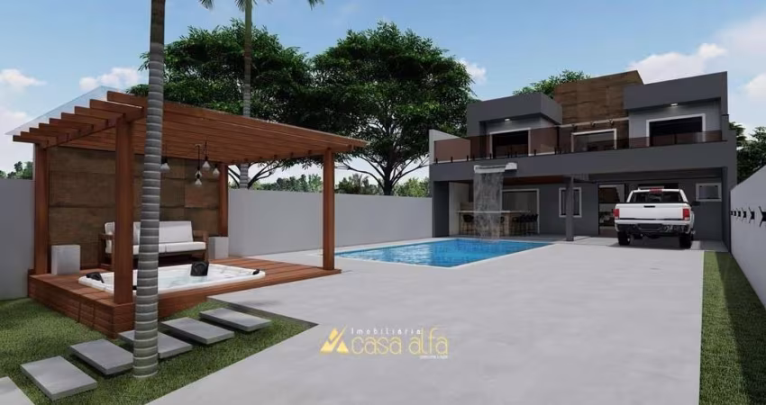 Sobrado alto padrão com piscina e spa em Matinhos