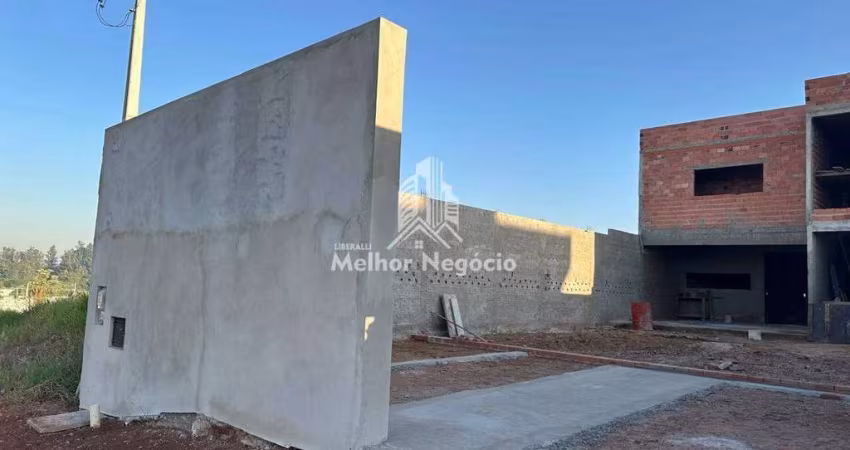 Casa em fase de construção com 3 dormitórios a venda, no bairro vale do sol, Piracicaba - SP