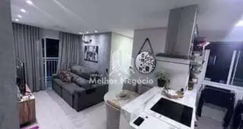 Apartamento à Venda com 02 dormitórios com suíte, no condomínio Unique Residence, no Jardim Santa Izabel, em Hortolândia, SP - CÓD: 3RAP2404_LMN