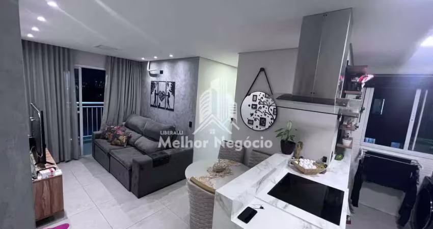 Apartamento à Venda com 02 dormitórios com suíte, no condomínio Unique Residence, no Jardim Santa Izabel, em Hortolândia, SP.