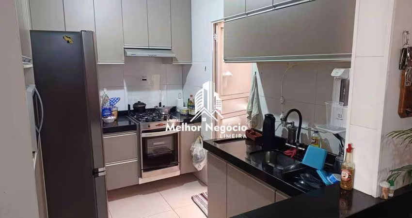 Apartamento à venda no Condomínio Parque dos Alpes – Bairro Jardim da Colina Verde, Limeira, SP Apartamento térreo com 2 dormitórios, 1 banheiro e 1 v
