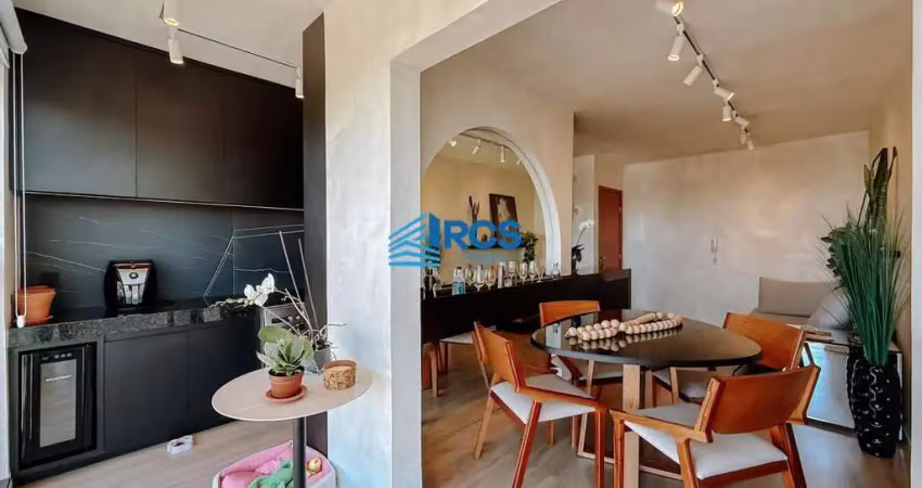 Apartamento para venda em uberlândia, bosque dos buritis, 2 dormitórios, 1 suíte, 2 banheiros, 1 vaga
