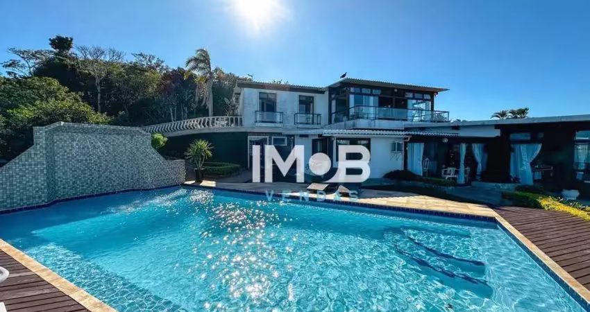 Casa com 6 dormitórios à venda, 1000 m² por r$ 15.000.000,00 - praia do siqueira - cabo frio/rj