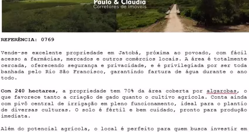 Fazenda à venda na Avenida Eletrobras, Zona Rural, Jatobá