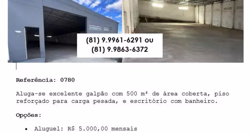 Barracão / Galpão / Depósito para alugar na Rua José Gonçalves de Santana, Porta Florada, Gravatá