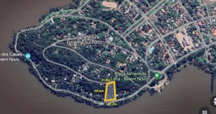 Terreno à venda na Avenida Beira Rio, 779, Belém Novo, Porto Alegre