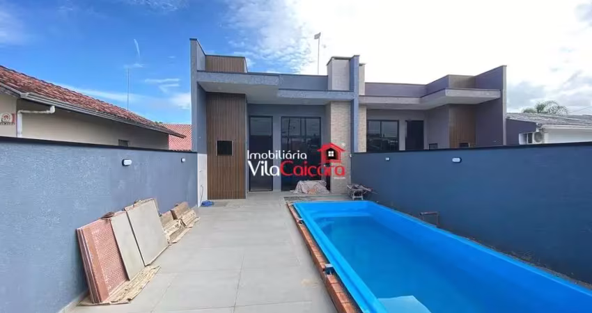 Casa nova com 3 quartos e piscina proximo ao mar