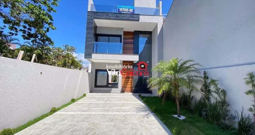 Triplex alto padrão frente mar em Praia de Leste