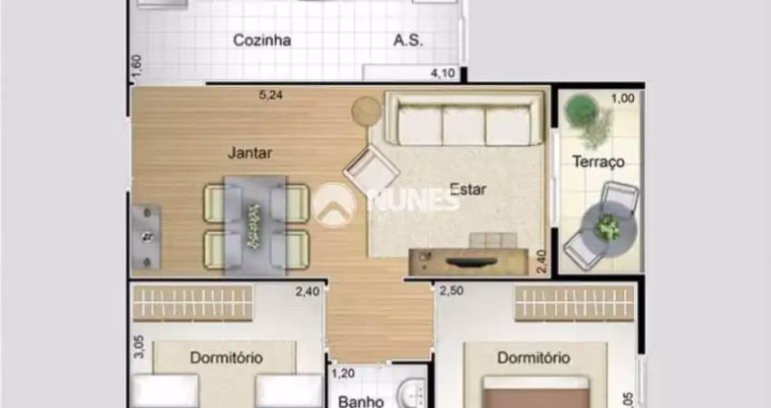 Apartamento com 2 quartos à venda no Conceição, Osasco 