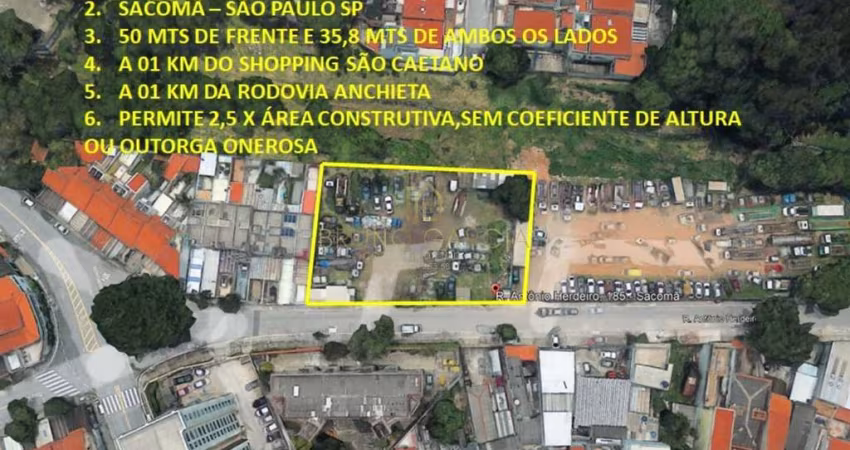 Terreno à venda em São Paulo-SP, bairro Sacomã: oportunidade única para investimento imobiliário!