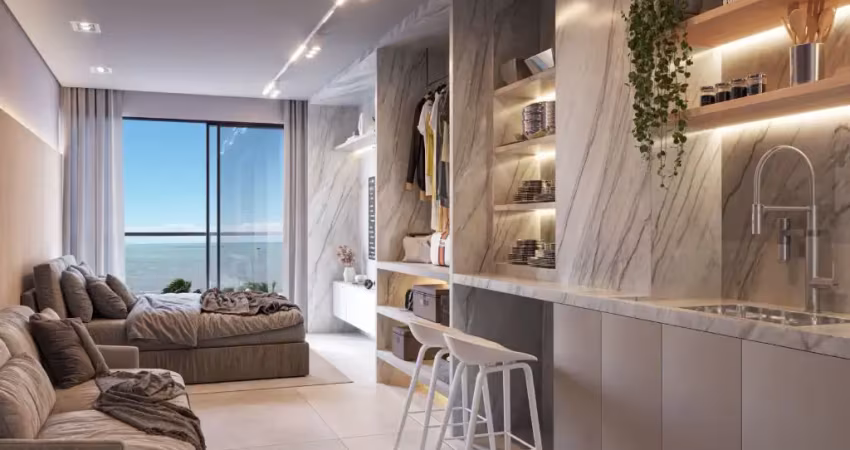 Flat a venda em Lançamento na praia do Jardim Oceania