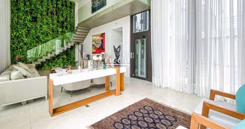 Sobrado de Alto Padrão no Cond. Alphaville 2 - 4 Suítes, elevador e Piscina com borda infinita - 505 de Terreno e 425 m² de Terreno