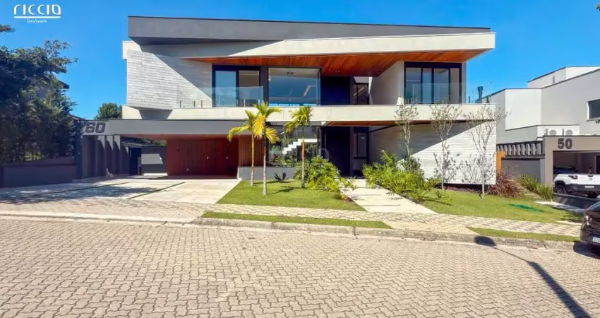 Luxo, tecnologia e uma vista de tirar o fôlego! luxuosa casa 5 suítes com 630 m² de construção - condomínio reserva do paratehy, urbanova - sjc