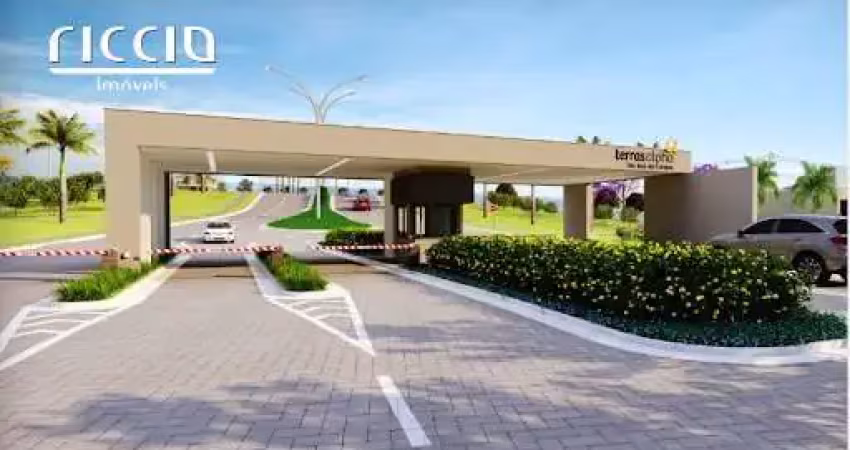Terreno de 393 m² em leve aclive no condomínio terras alpha - quadra n1