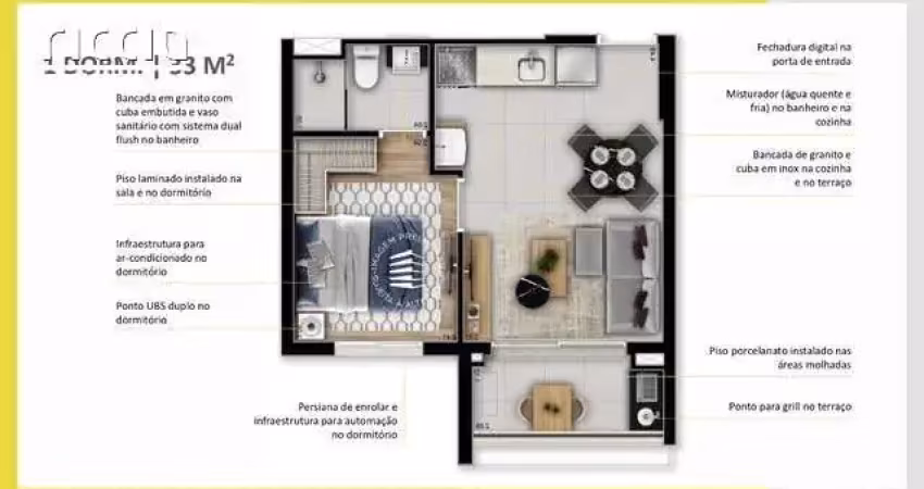 Ao lado do Shopping Colinas - Vision 150 m² - 2 dorms, suíte - Planta Garden