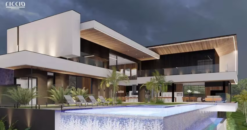 Casa à venda no urbanova em cond. reserva do paratehy - 4 suítes + escritório, piscina - em construção - 763 m² de const. e 1.255 m² de terreno