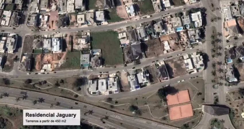 Oportunidade - terreno à venda urbanova, 450 m² quadra j -  sem vizinhos de frente em aclive no cond. jaguary são josé dos campos/sp