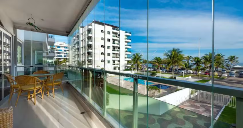 Apartamento pé na areia frontal mar com 4 quartos à venda, 186m² - barra da tijuca