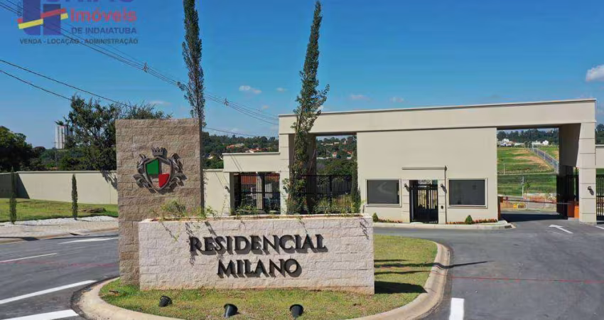 Terreno à venda, 300 m² por R$ 360.000 - Condomínio Residencial Milano - Indaiatuba/SP
