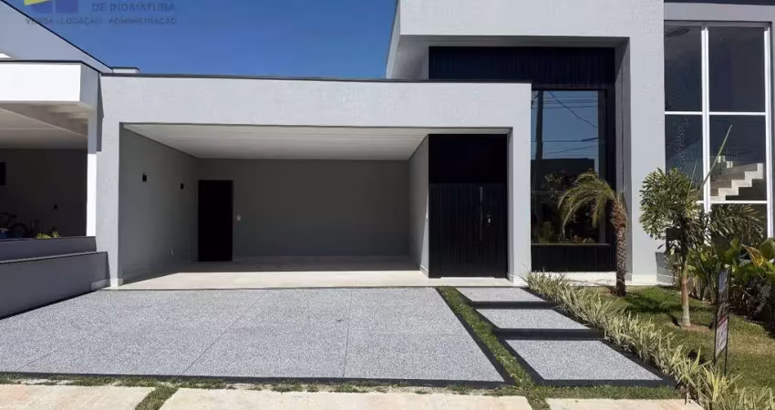 Casa nova a venda, em condomínio fechado, indaiatuba/sp. 3 suítes e escritório