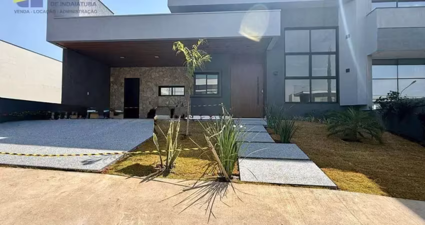 Casa nova à venda, em condomínio fechado de alto padrão em indaiatuba/sp