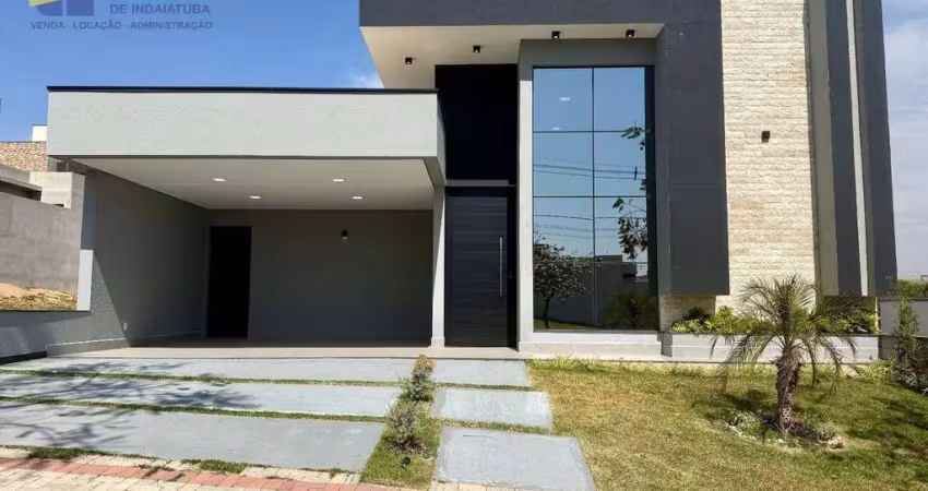 Casa nova a venda em condomínio fechado, indaiatuba/sp, 03 suítes, piscina e área de lazer