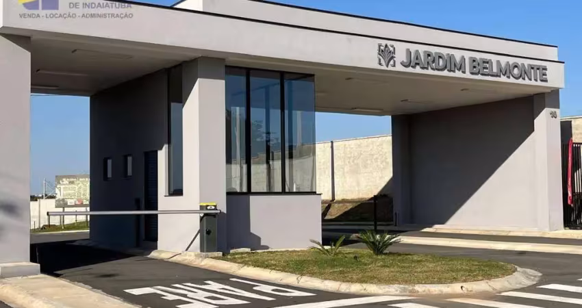 Terreno a venda, condomínio fechado, jardim belmonte, indaiatuba/sp.