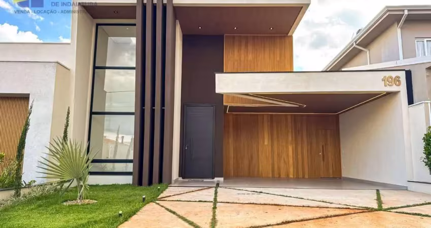 Casa nova a venda, condomínio fechado de alto padrão, indaiatuba/sp.