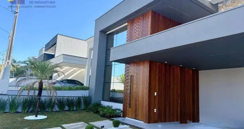 Casa a venda de alto padrão, condomínio fechado, indaiatuba/sp