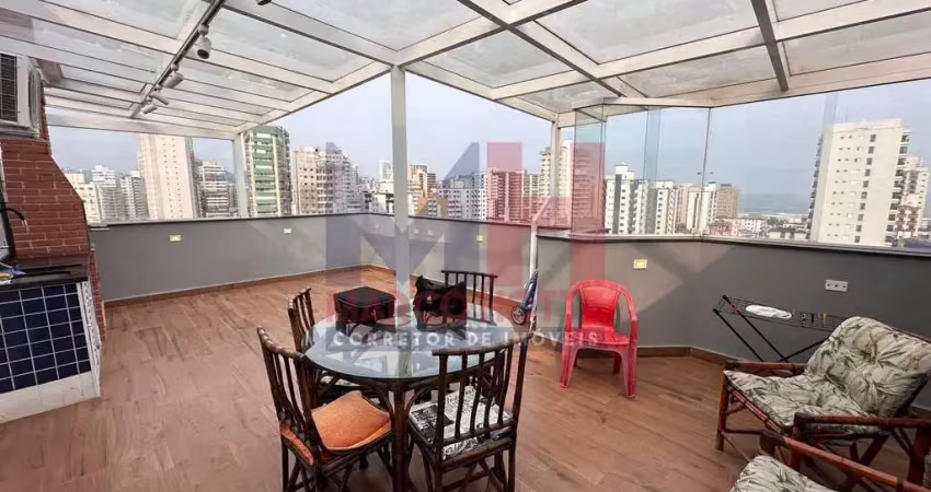 Cobertura com 2 quartos, guilhermina, praia grande - r$ 800 mil, cod: 207026